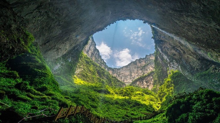 Formations karstiques typiques en Chine