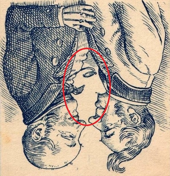 Solution défi visuel femme cachée