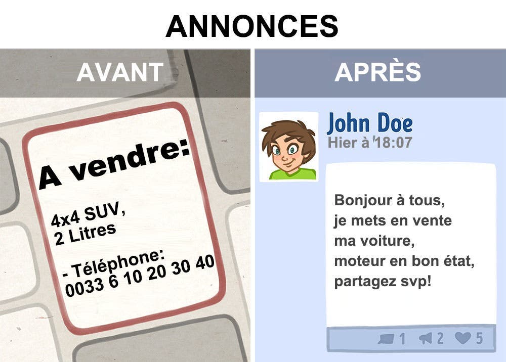 illustrations qui montrent à quel point internet a changé nos vies