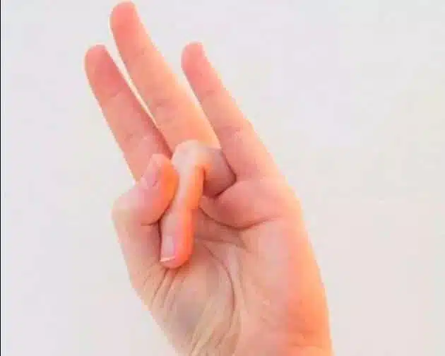 Illustration de l'Agni Mudra