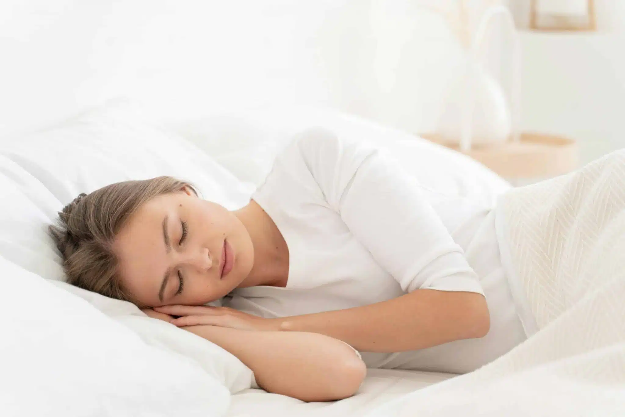 Femme dormant paisiblement