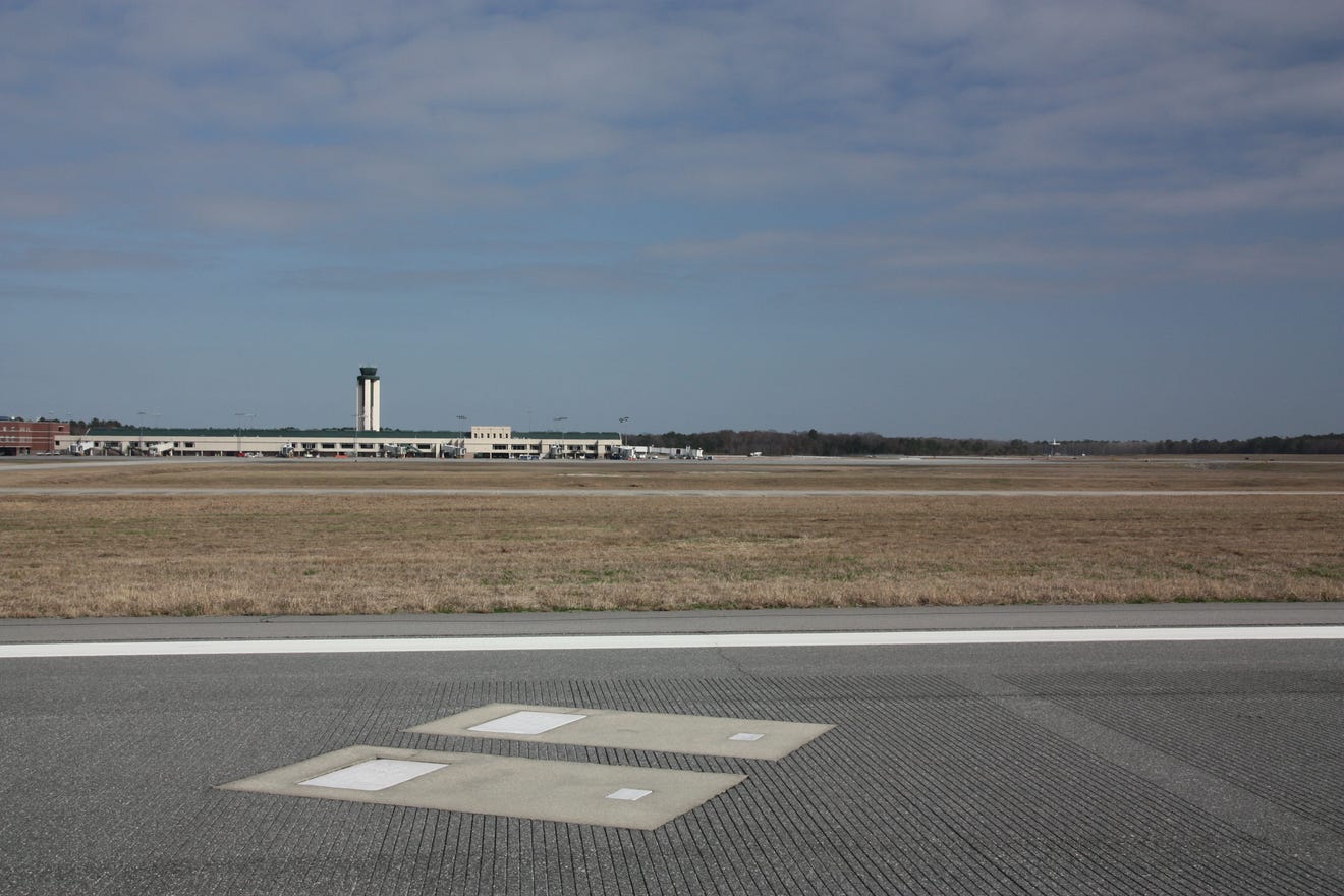 Ancienne ferme transformée en aéroport