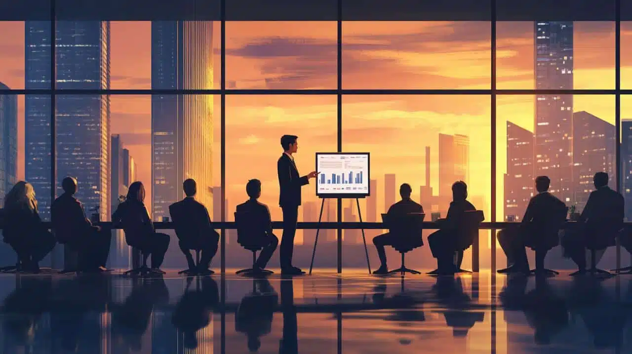 Réunion professionnelle réussie