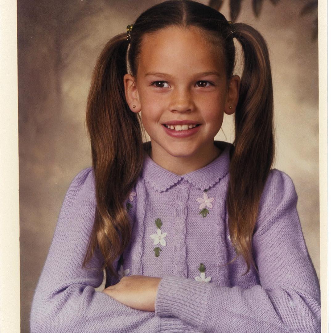 Hilary Swank jeune, &eacute;voquant ses d&eacute;buts