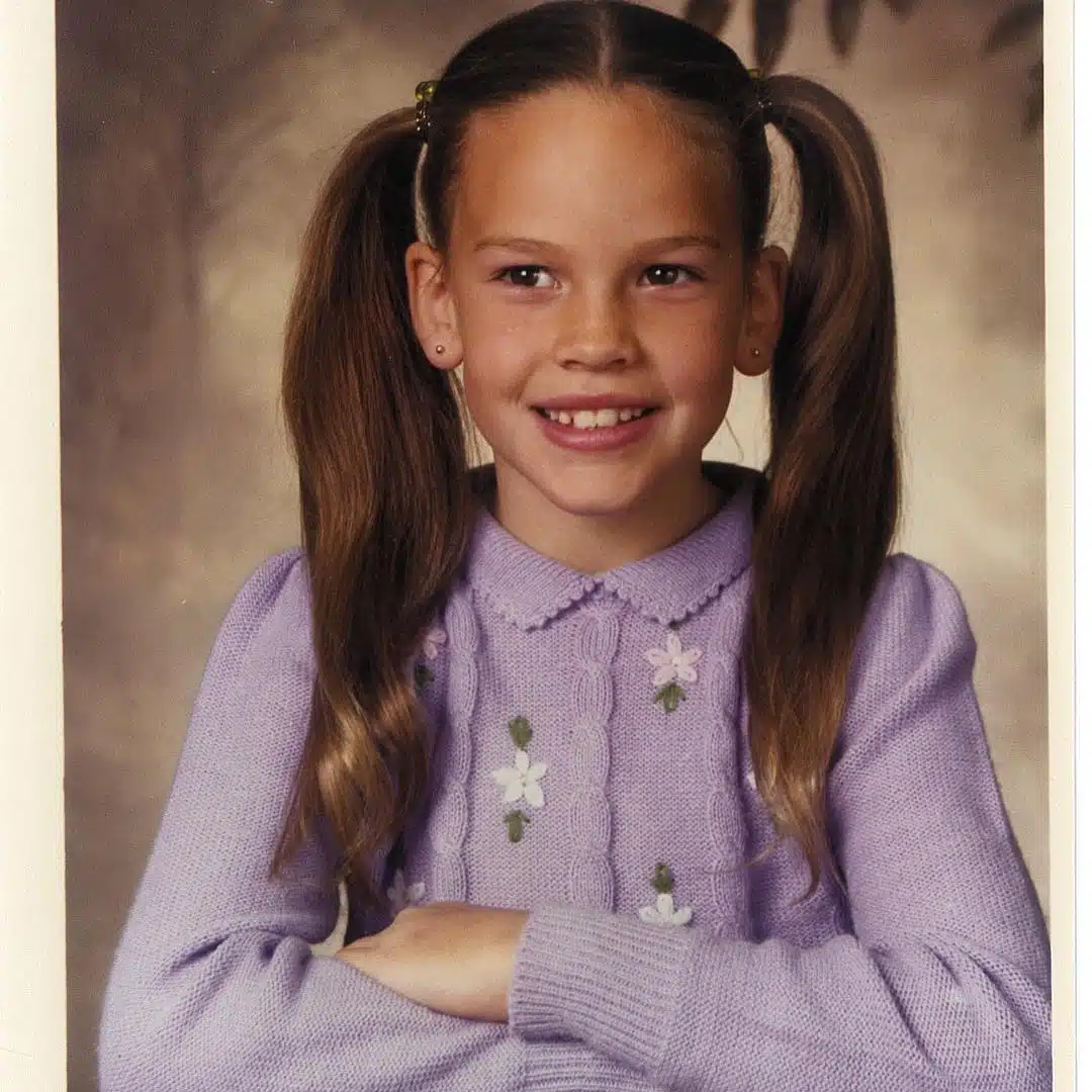 Hilary Swank jeune, évoquant ses débuts