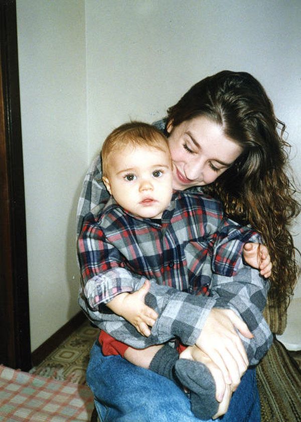 Pattie et Justin Bieber jeune