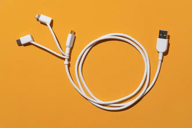 Câble de téléphone endommagé