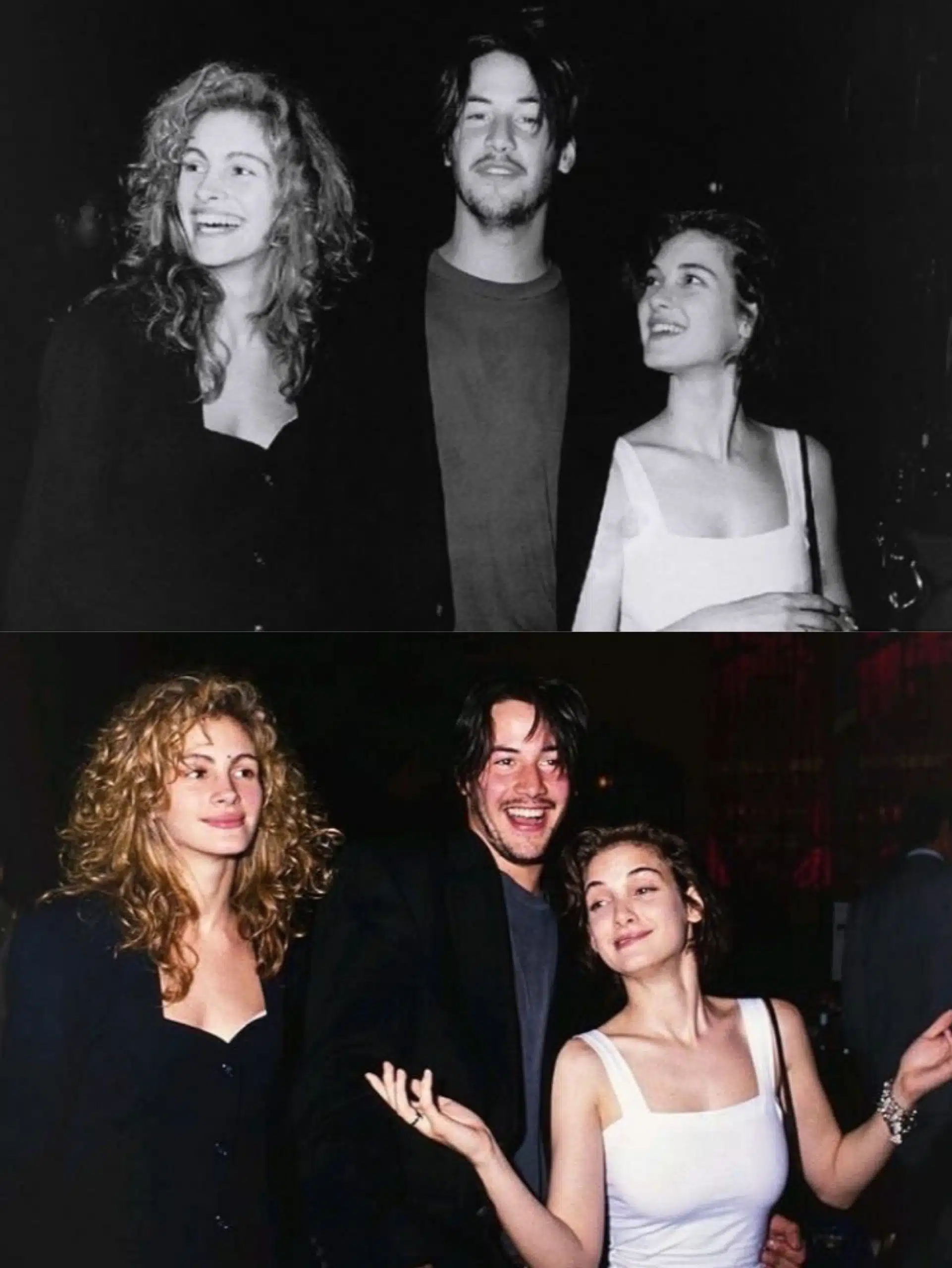 Winona Ryder jeune, regard intense