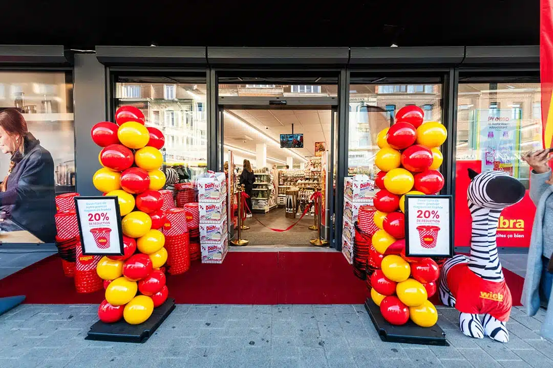 Intérieur du magasin Wibra