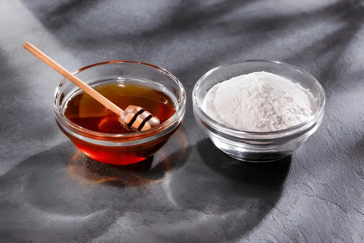 Miel et bicarbonate