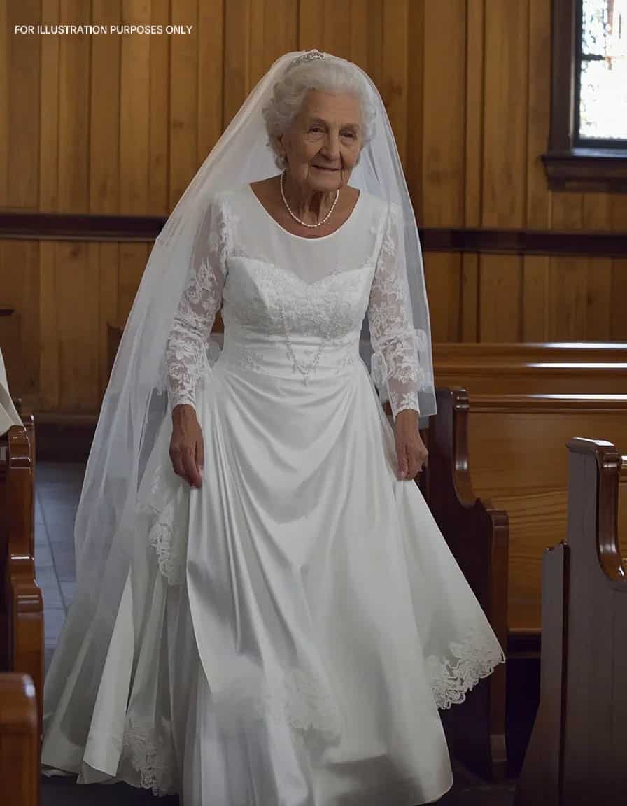 Femme élégante de 70 ans à des funérailles