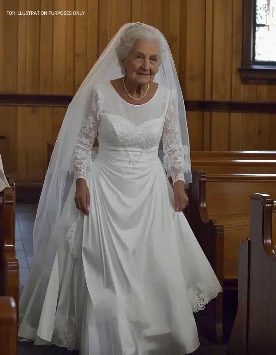 Femme élégante de 70 ans à des funérailles