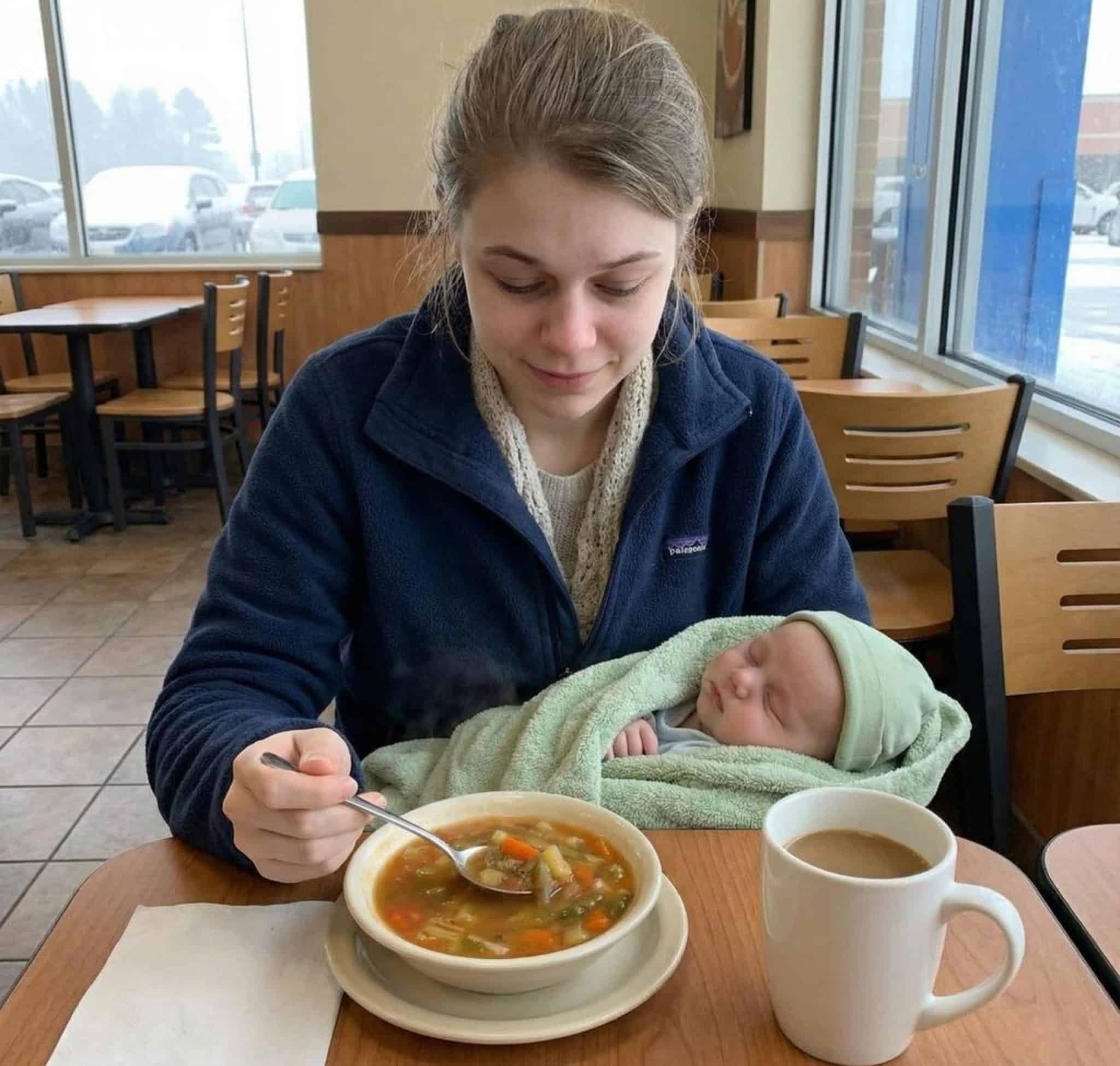Mains tendues offrant un manteau &eacute;pais &agrave; une personne dans le besoin.
