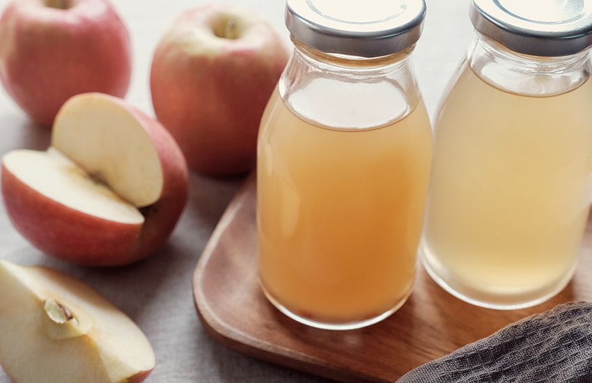 Bouteille de vinaigre de cidre