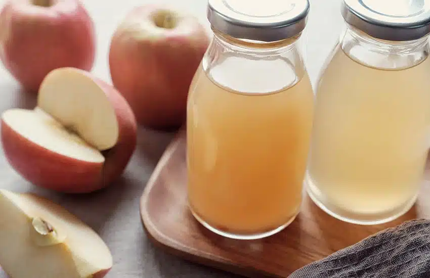 Bouteille de vinaigre de cidre