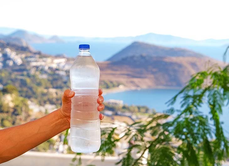 Bouteille d'eau fraîche