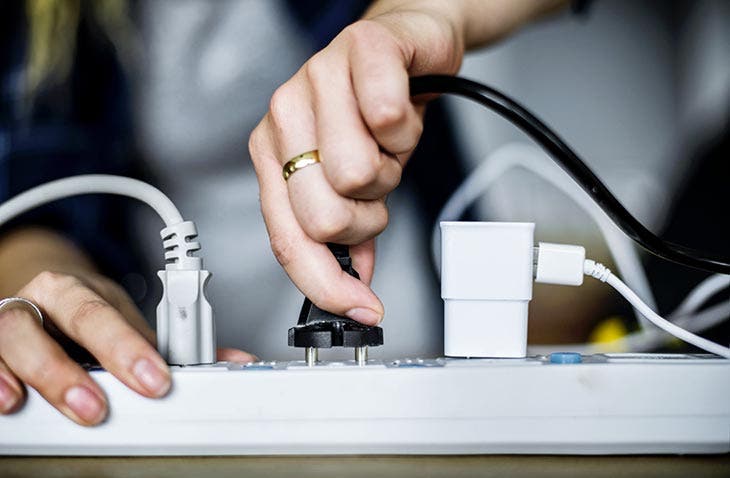 Branchement d’appareils sur une rallonge électrique