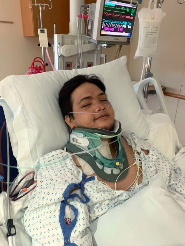 papa se réveille paralysé par un accident