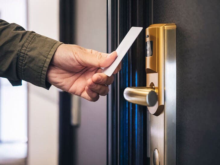 Clé de chambre d’hôtel