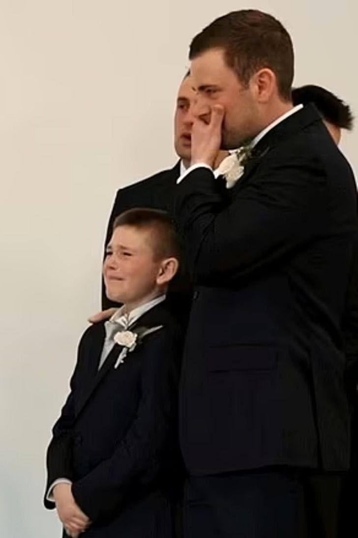 Craig et son fils émus