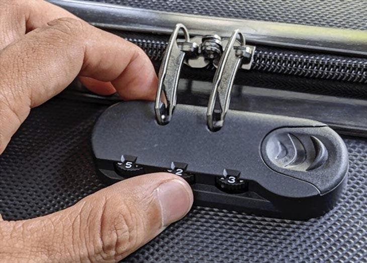 Déverrouiller la valise