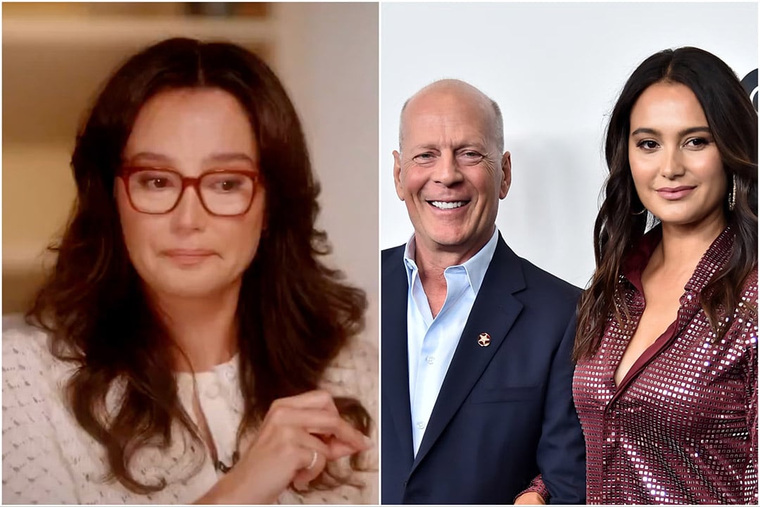 Emma Heming Willis et Bruce Willis se tenant la main