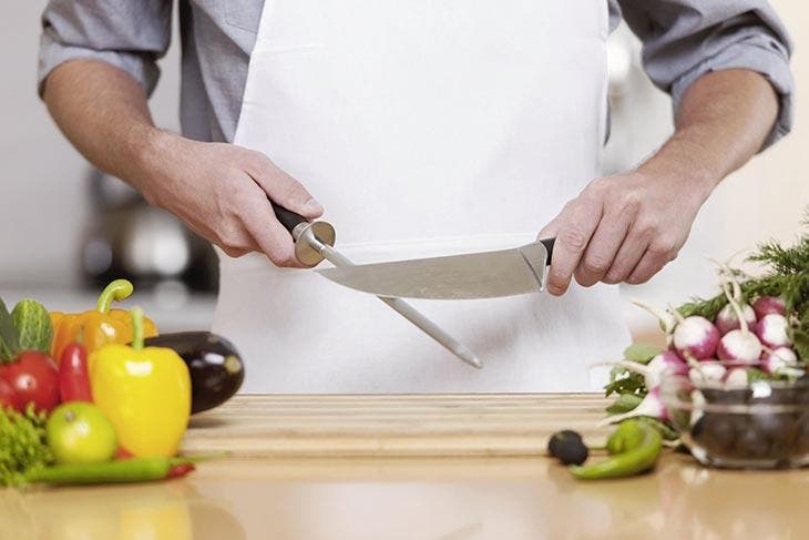 Le fusil à aiguiser, un investissement, pour du matériel de pro. source : spm