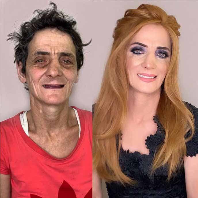 Le résultat avant et après