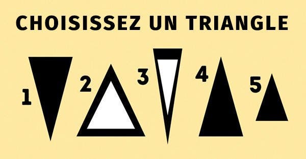 Le triangle qui vous attire le plus révèle des vérités sur votre personnalité