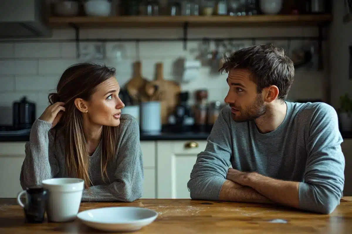 Femme surprise par une proposition financière