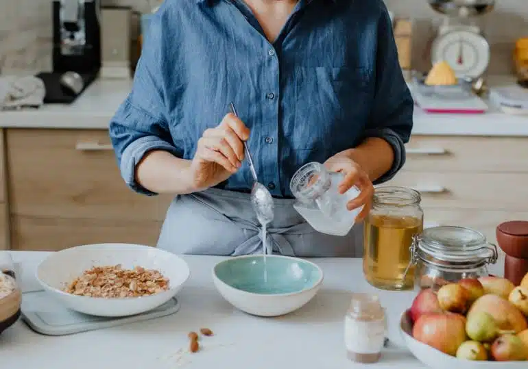 Huile de coco en cuisine