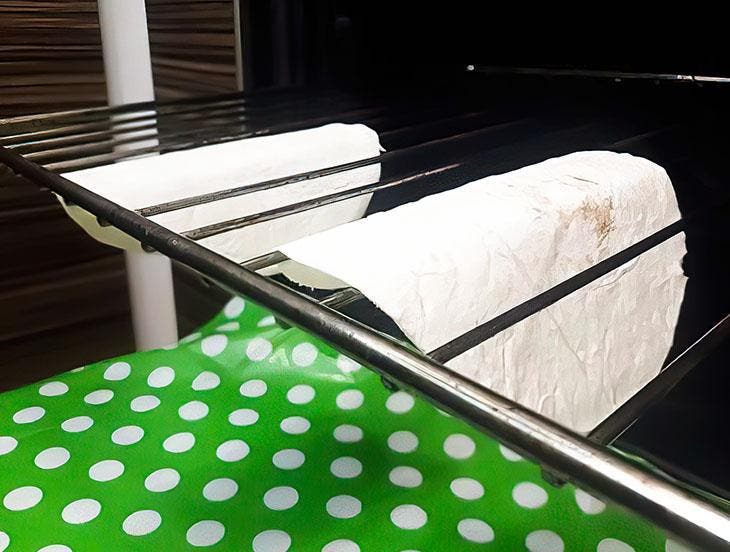 Pliez votre galette et placez-la sur la grille