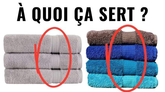 Gros plan sur une bordure de serviette