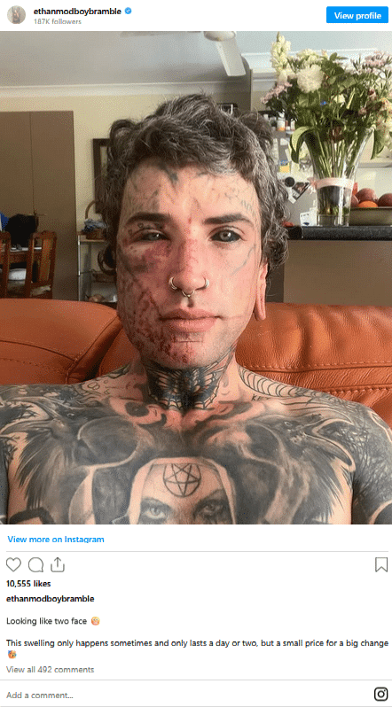 Ethan avec son enfant