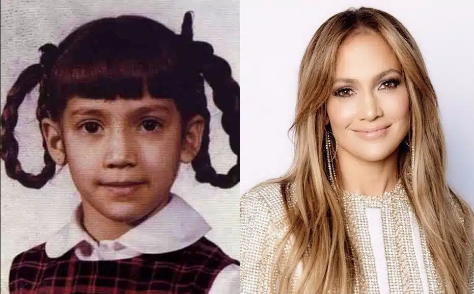 Photo de classe de Jennifer Lopez enfant