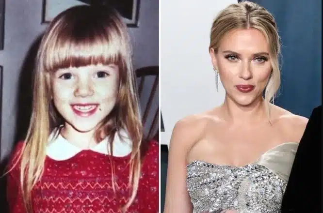 Photo d'enfance de Scarlett Johansson