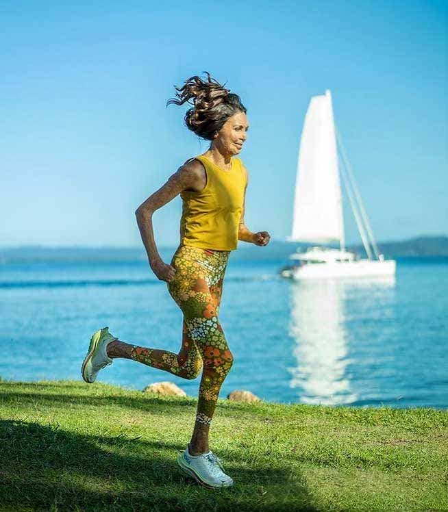 Turia Pitt fait du sport