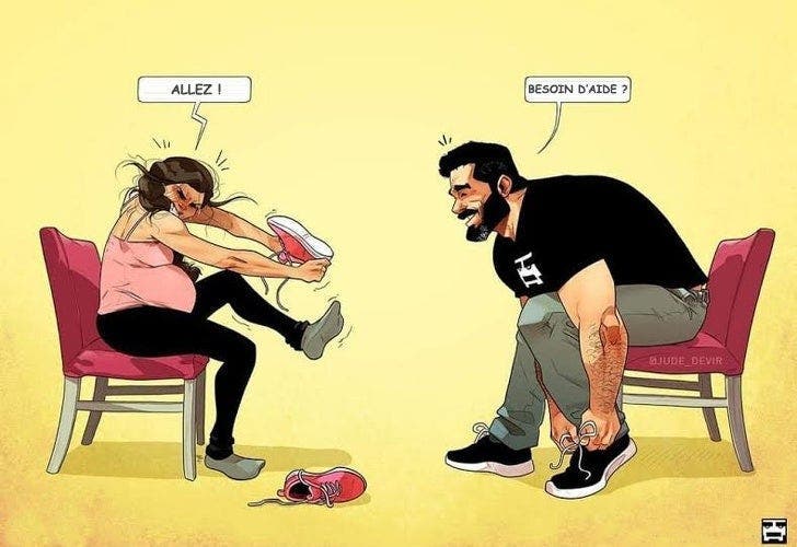 Un artiste et sa femme ont conquis le c&oelig;ur de millions de personnes avec des dessins qui montrent ce que signifie r&eacute;ellement d&rsquo;attendre un b&eacute;b&eacute;