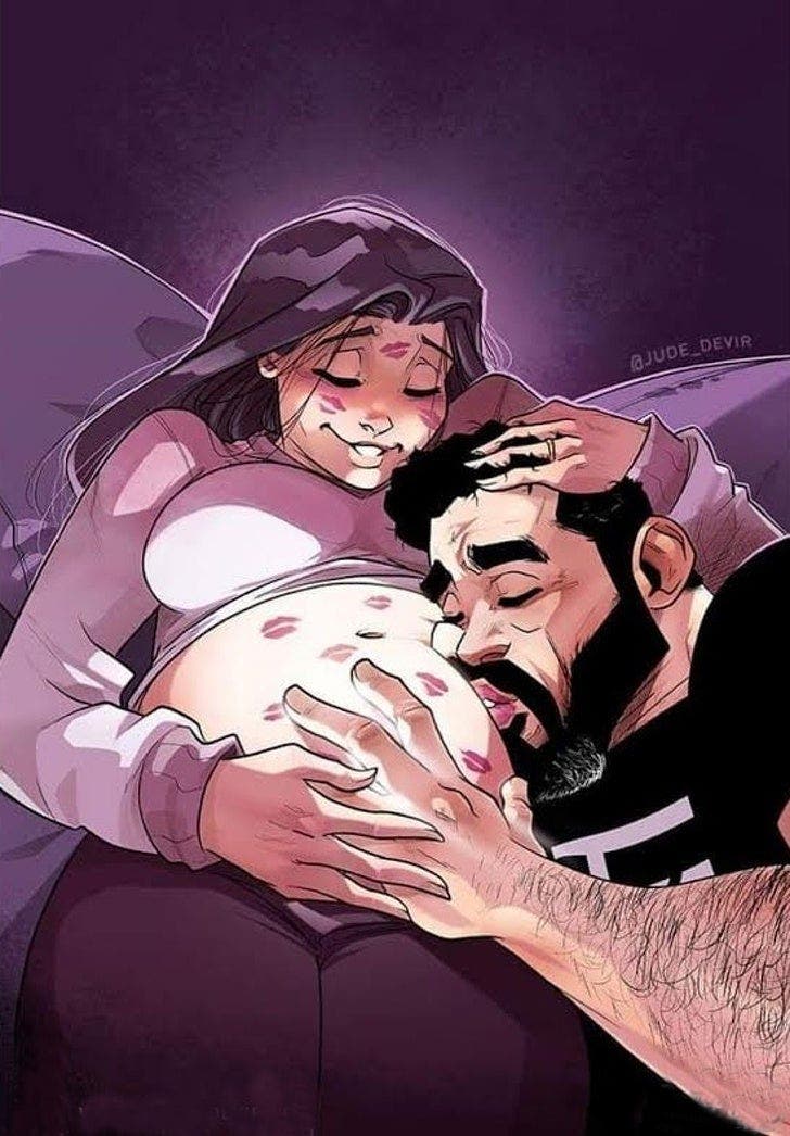 Un artiste et sa femme ont conquis le c&oelig;ur de millions de personnes avec des dessins qui montrent ce que signifie r&eacute;ellement d&rsquo;attendre un b&eacute;b&eacute;