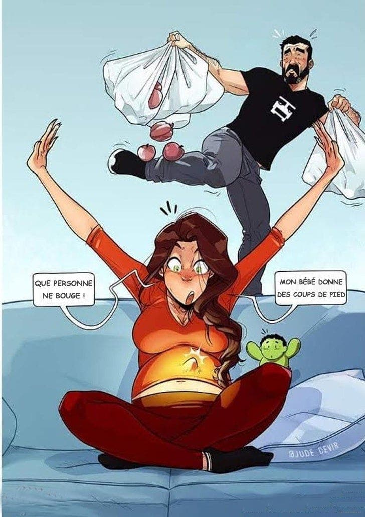 Un artiste et sa femme ont conquis le c&oelig;ur de millions de personnes avec des dessins qui montrent ce que signifie r&eacute;ellement d&rsquo;attendre un b&eacute;b&eacute;