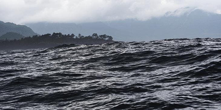Vagues dans l'oc&eacute;an