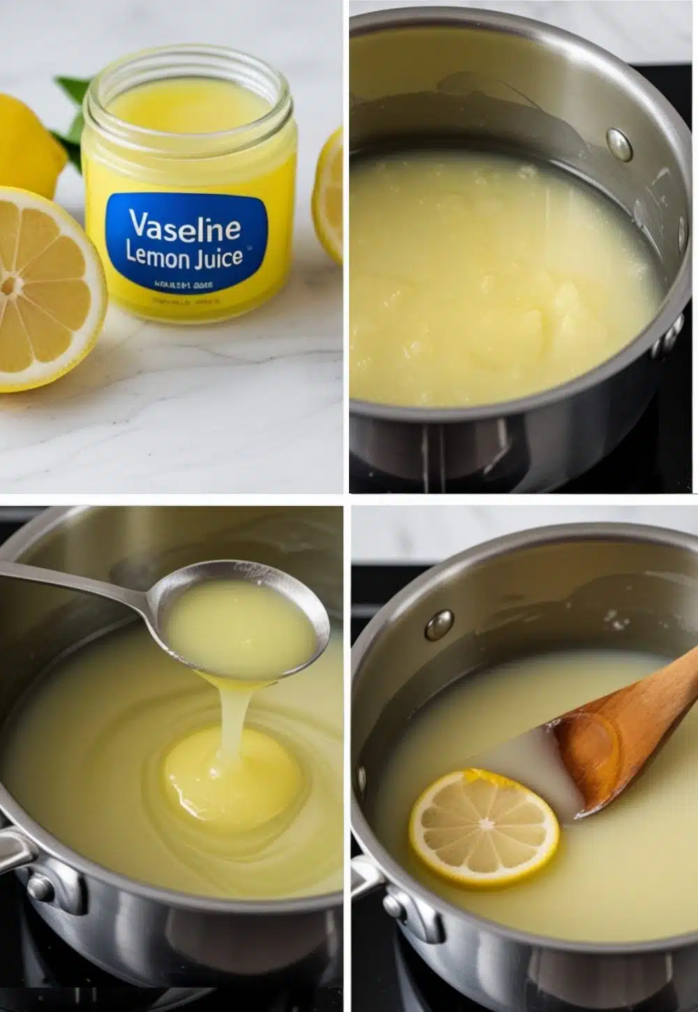 Soin naturel à base de vaseline et citron