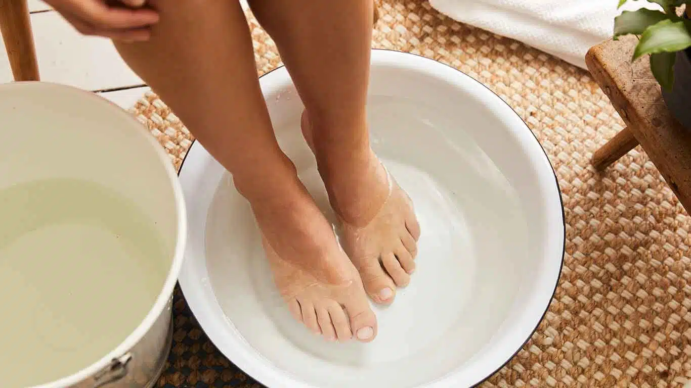 Bain de pieds relaxant