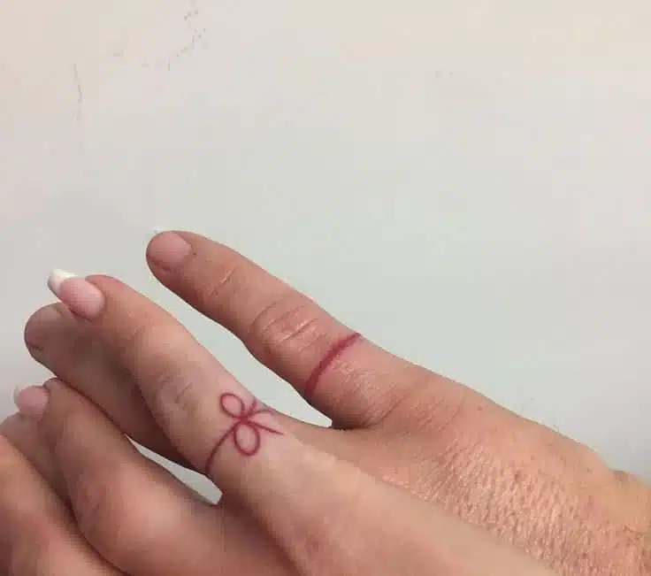 Illustration du fil rouge du destin