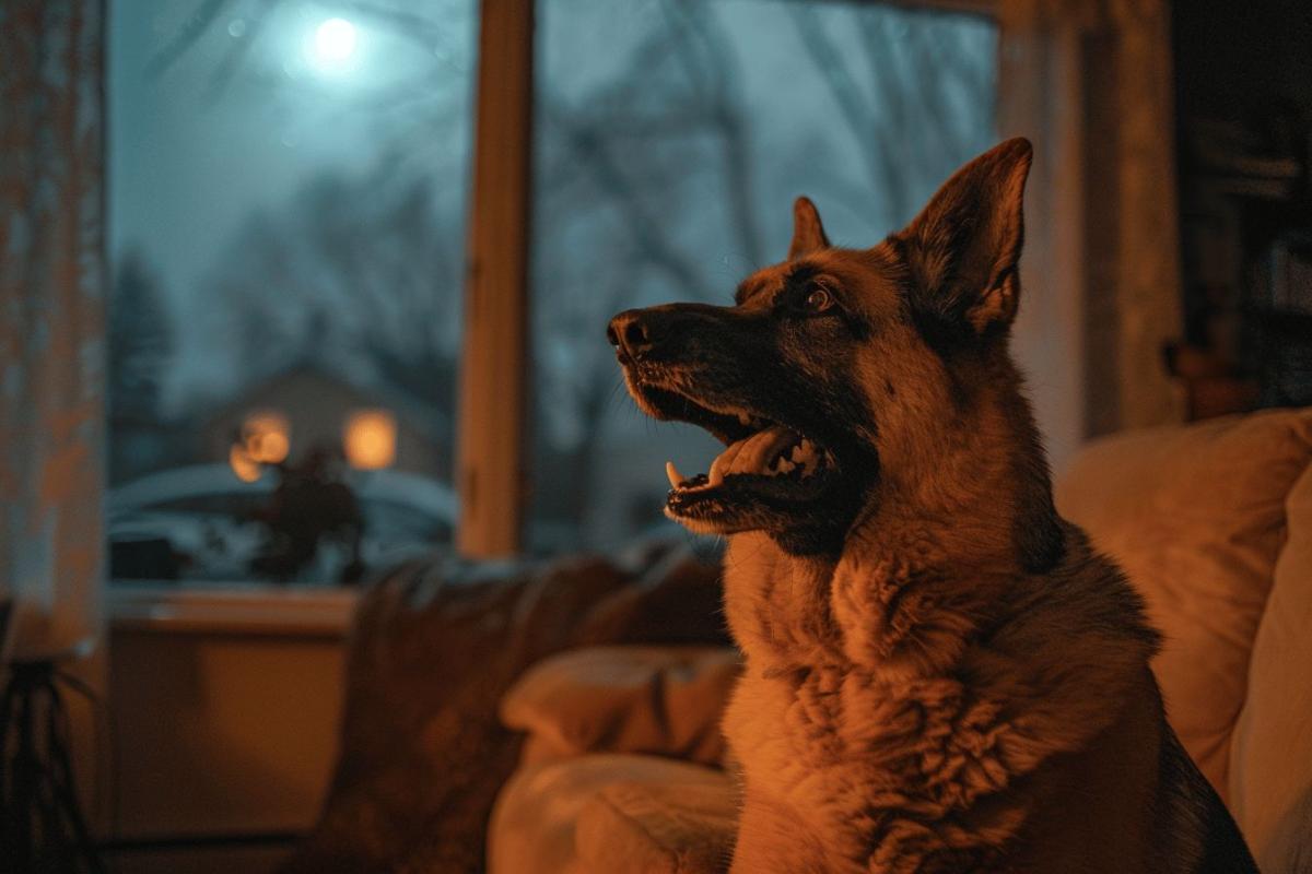 Chien en alerte la nuit
