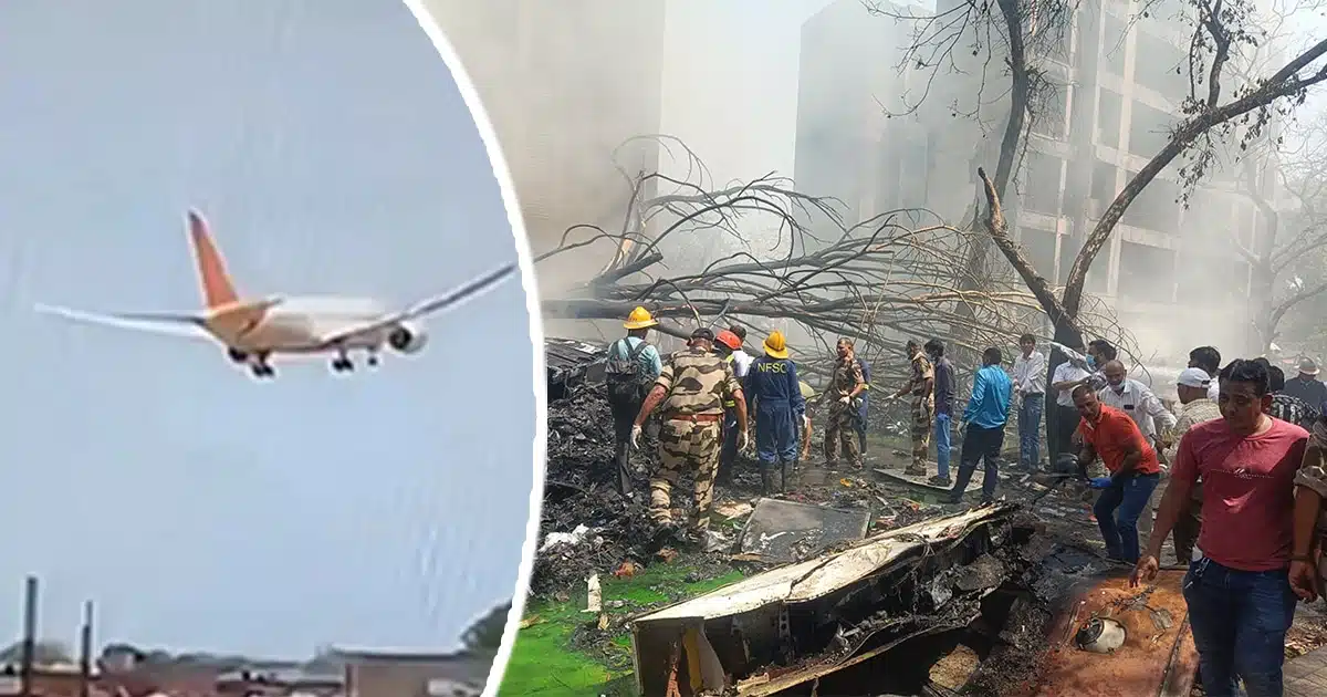 Avion d'Air India après le crash