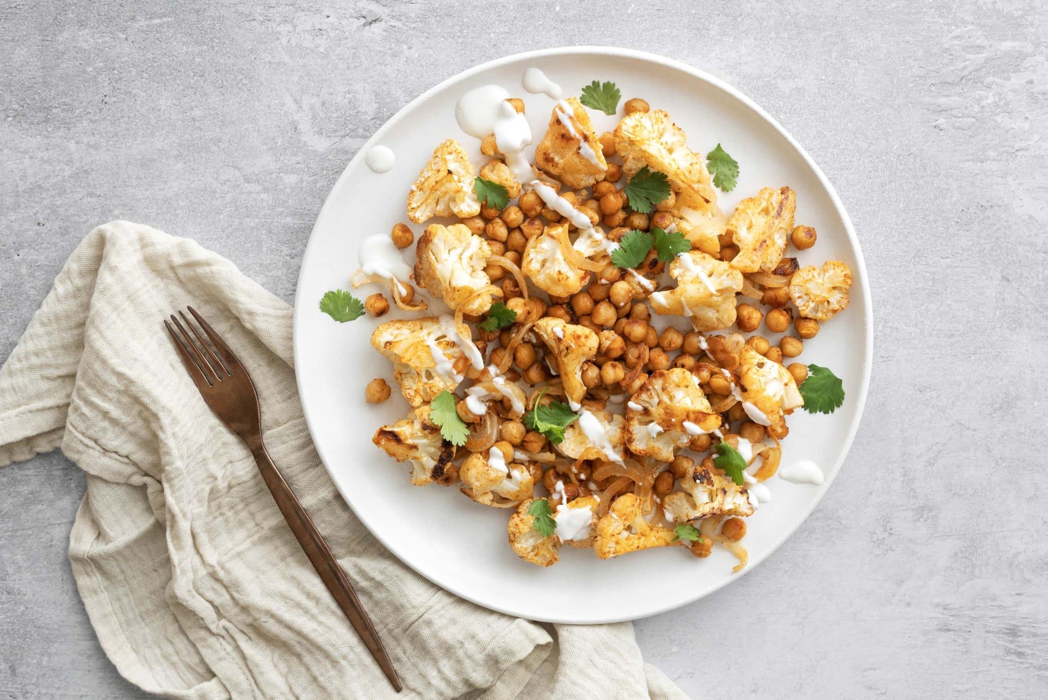 Curry parfum&eacute; de chou-fleur et pois chiches