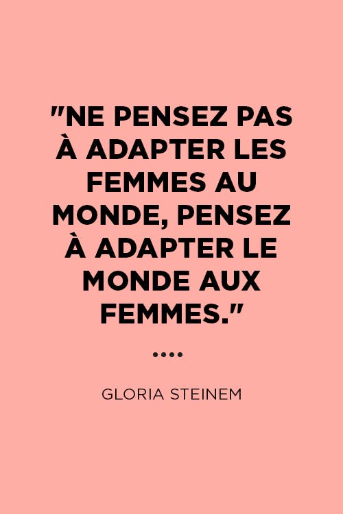 Citation de gloria steinem