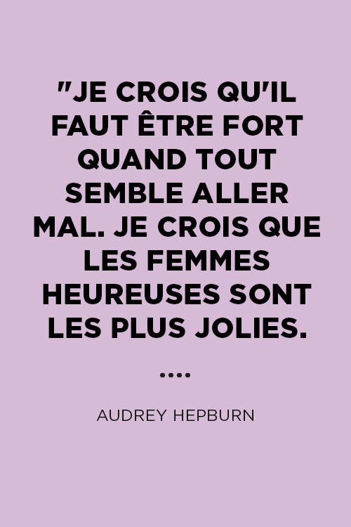 Citation d'aaudrey hepburn