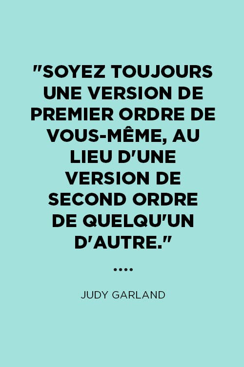 Citation de judy garland